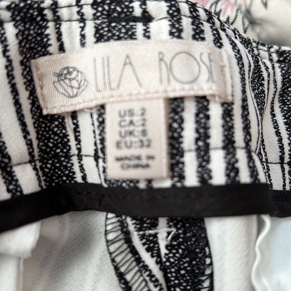 Lila Rose Striped Pants Size 2 - Picture 7 of 7